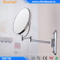 8′′ Brass Chrome Round Wall Mounted Cosmetic Mirror